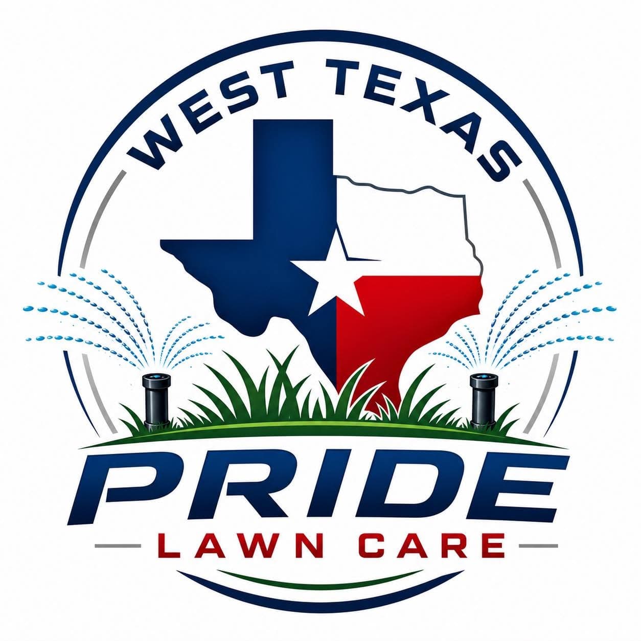West Texas Pride Lawn Care circular logo